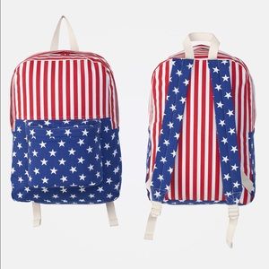 NWT American Apparel American Flag Backpack