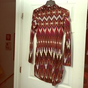 Sexy multi color bodycon dress