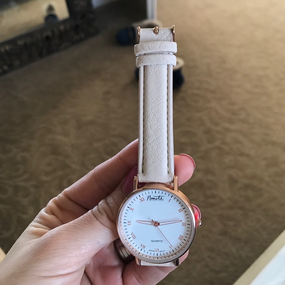 Nanette Lenore watch rose gold and blush
