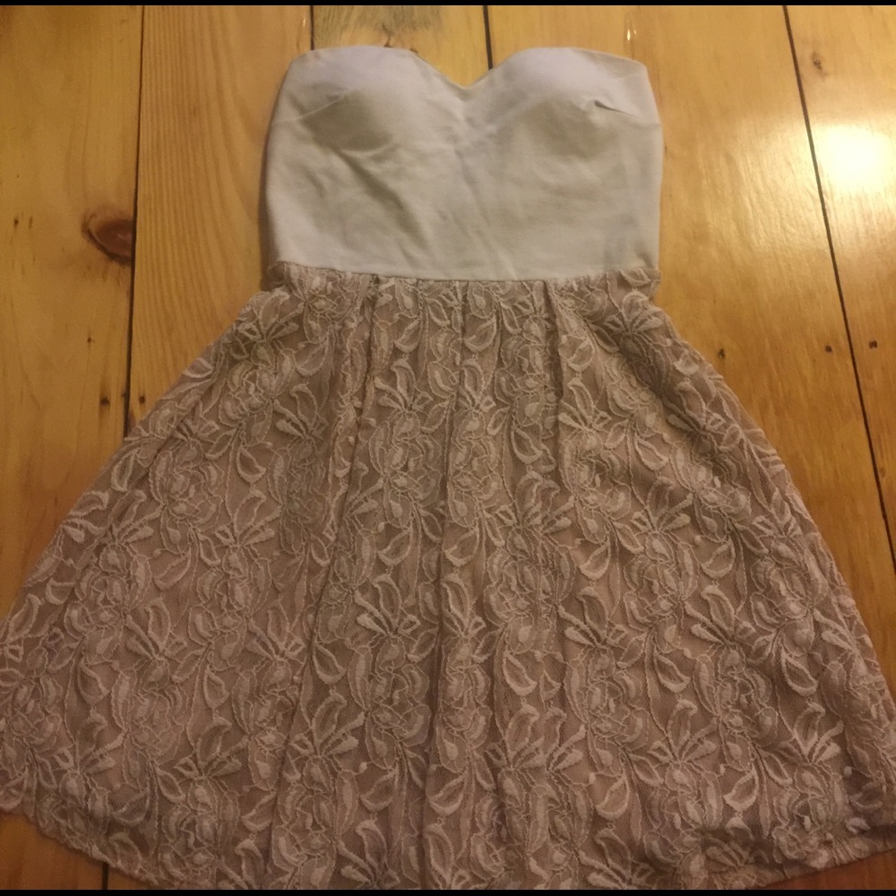 Strapless summer dress