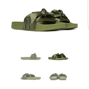 PUMA Fenty Slides in Olive