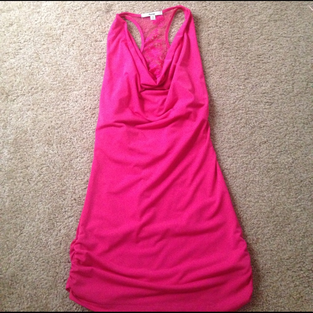 Pink racer back dress