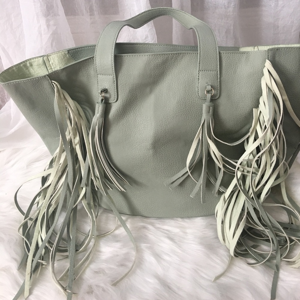 Mint green purse