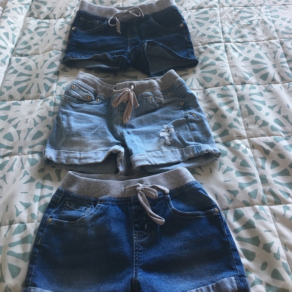 Justice denim shorts