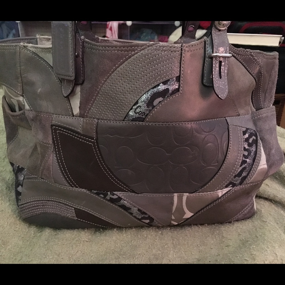 Coach Patchwork Ocelot Tote