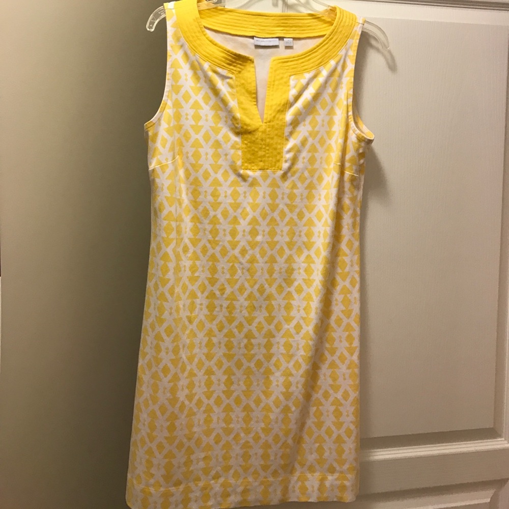 Yellow & White Dress- Spring & Easter style Dress