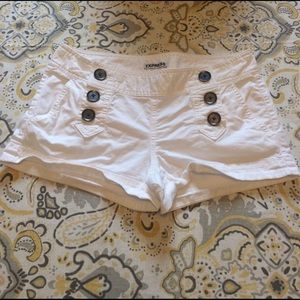 White Express Shorts, Sz 0