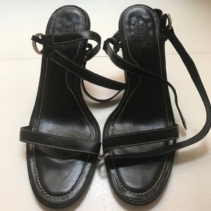 Tods Leather ankle strap sandal