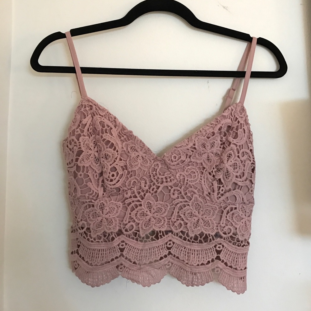 Worn once purple crop top