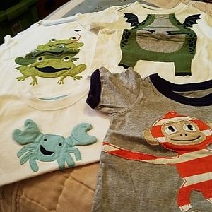 Bundle of 4 little boys tshirts.