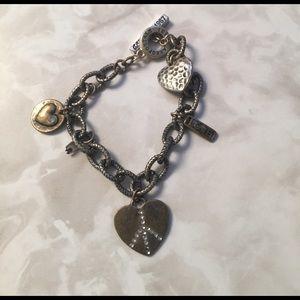 Vintage looking charm bracelet