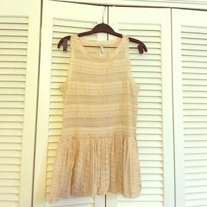 Free people sheer lace top