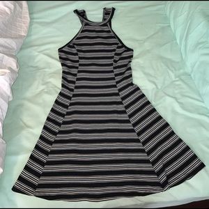 Hollister striped halter skater dress