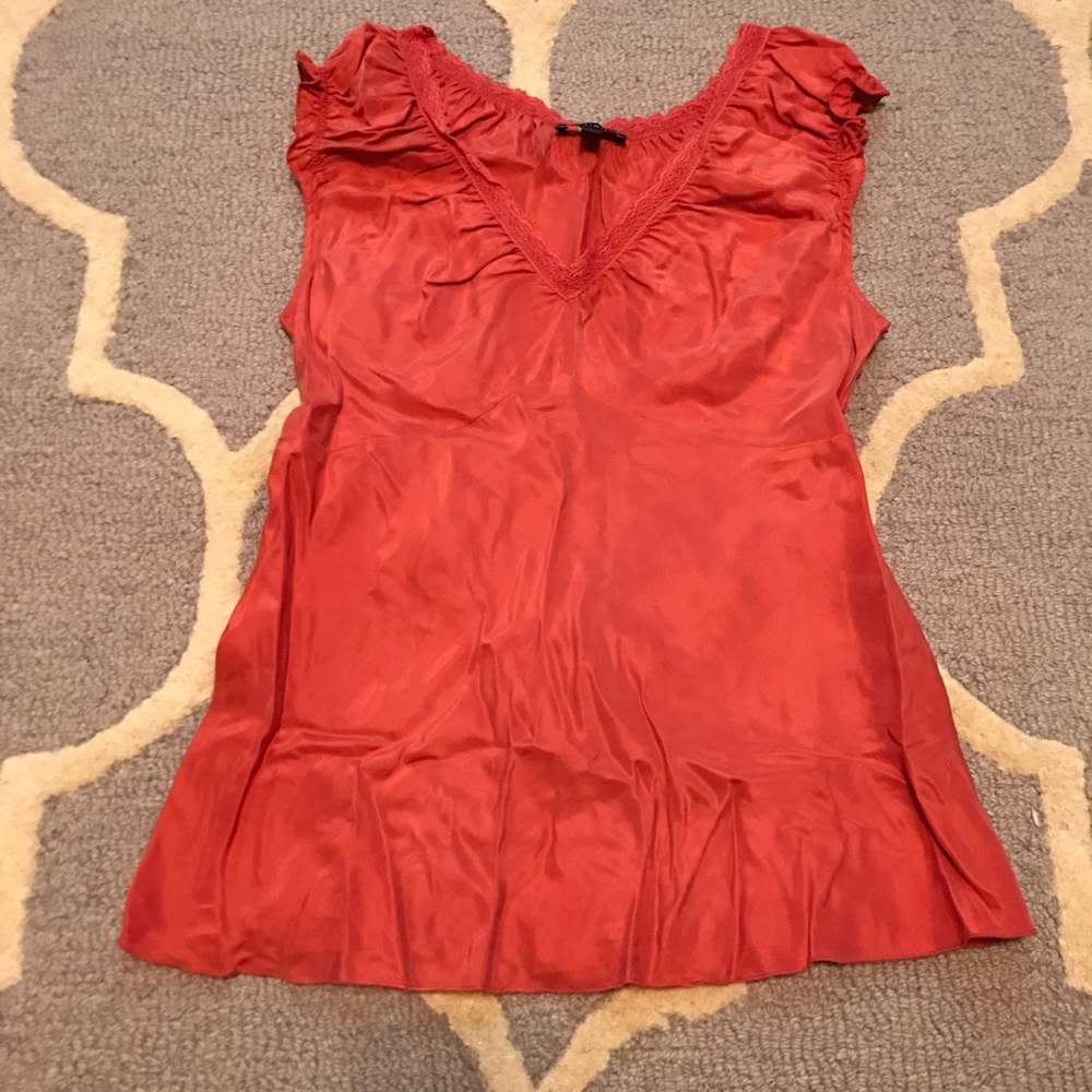 The Limited Coral Sleeveless Top, XS