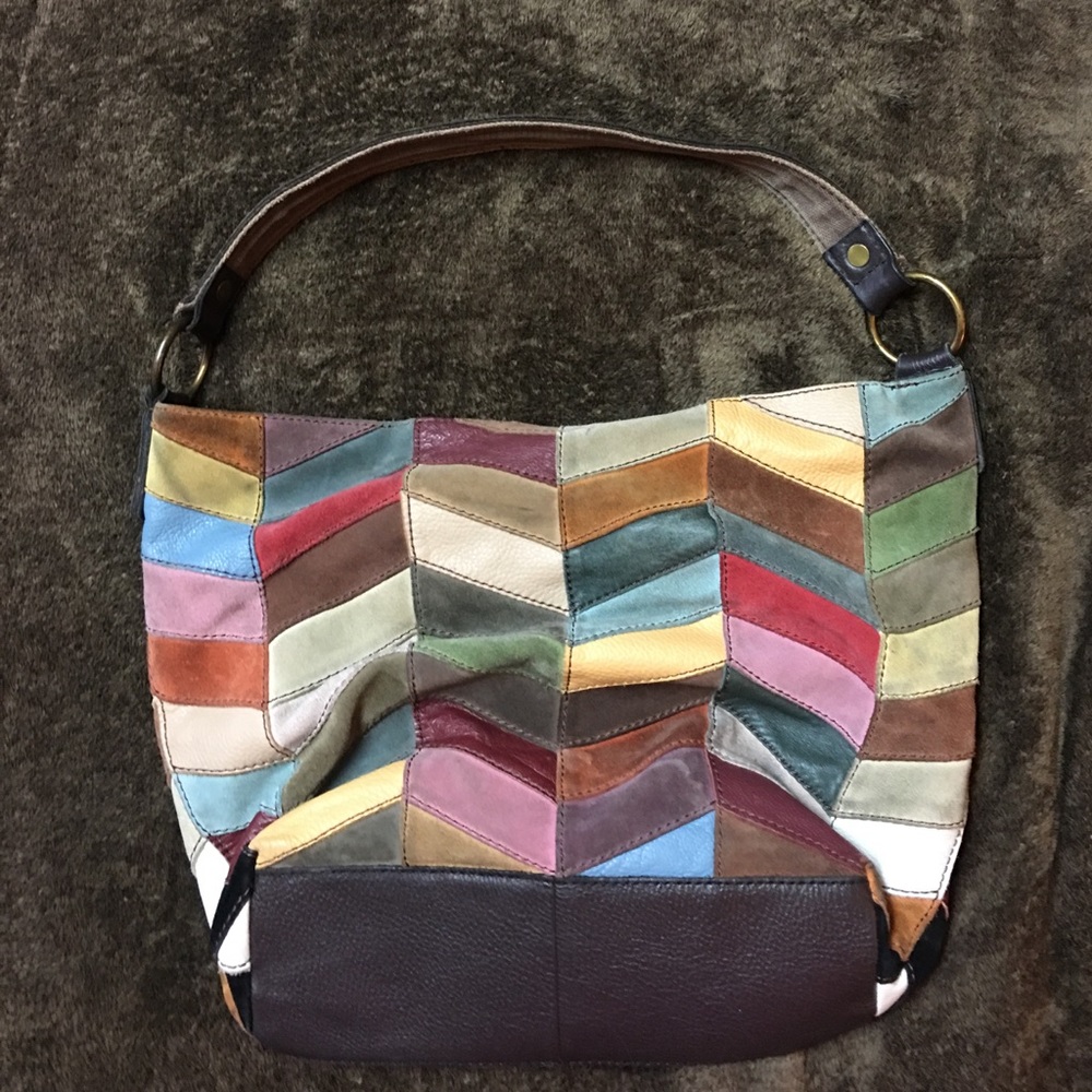 Color patch LuckyBrand bag - Picture 2 of 3