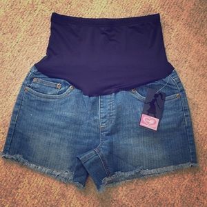 Times maternity denim shorts