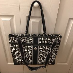 Coach Leather Diaper Work Multi Function Tote Bag