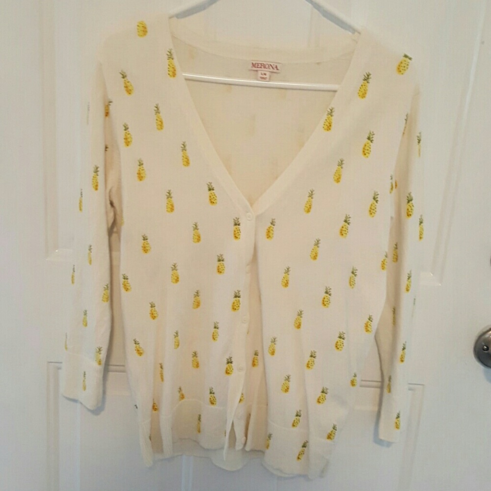 Merona pineapple cardigan