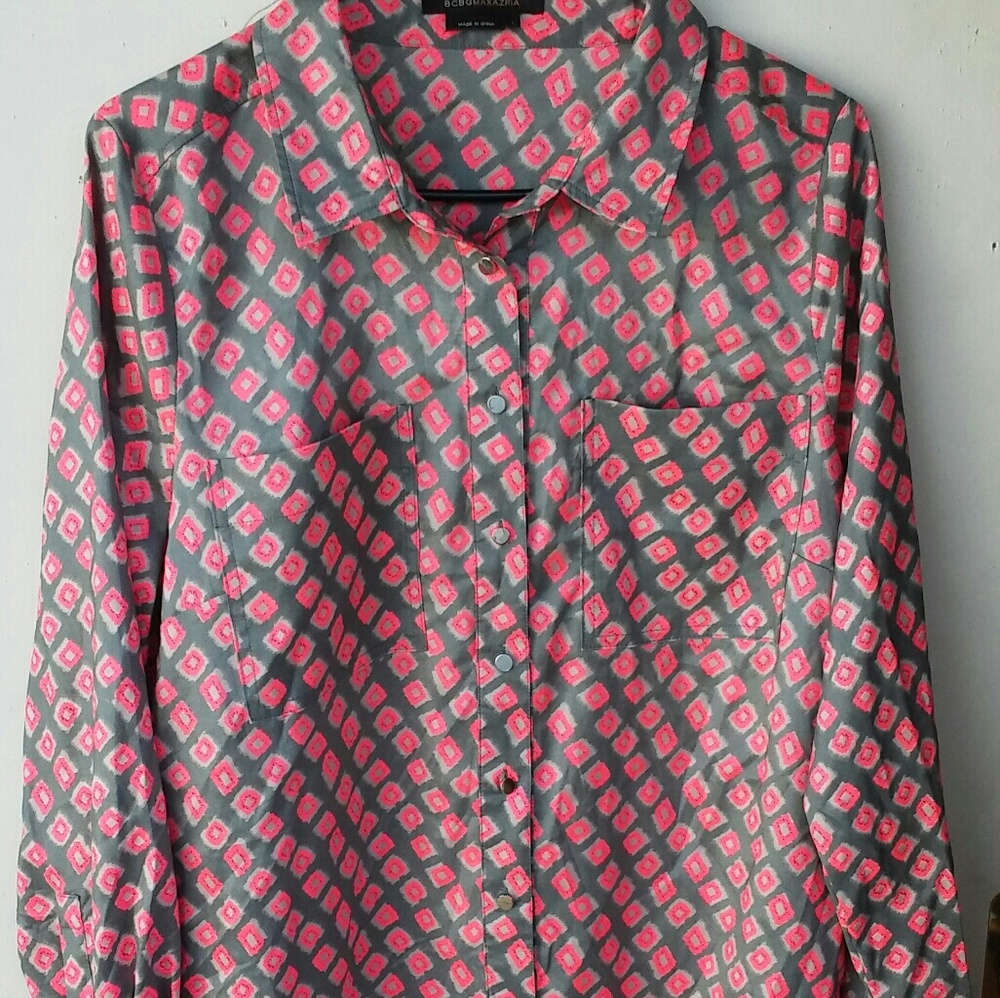 BCBG MAXAZRIA button down shirt.