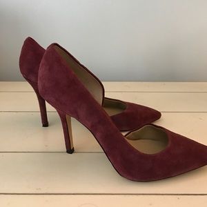 Suede D'Orsay pumps