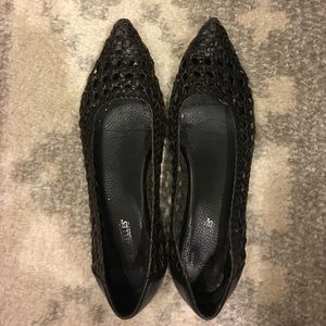 Seychelles leather woven flats