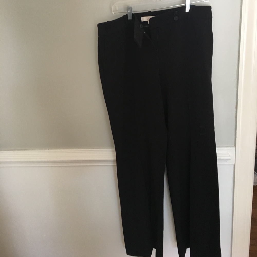 Women´s Loft Black wide leg dress pants