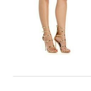 Gold Strappy Heels (Gladiator Heels) NWT