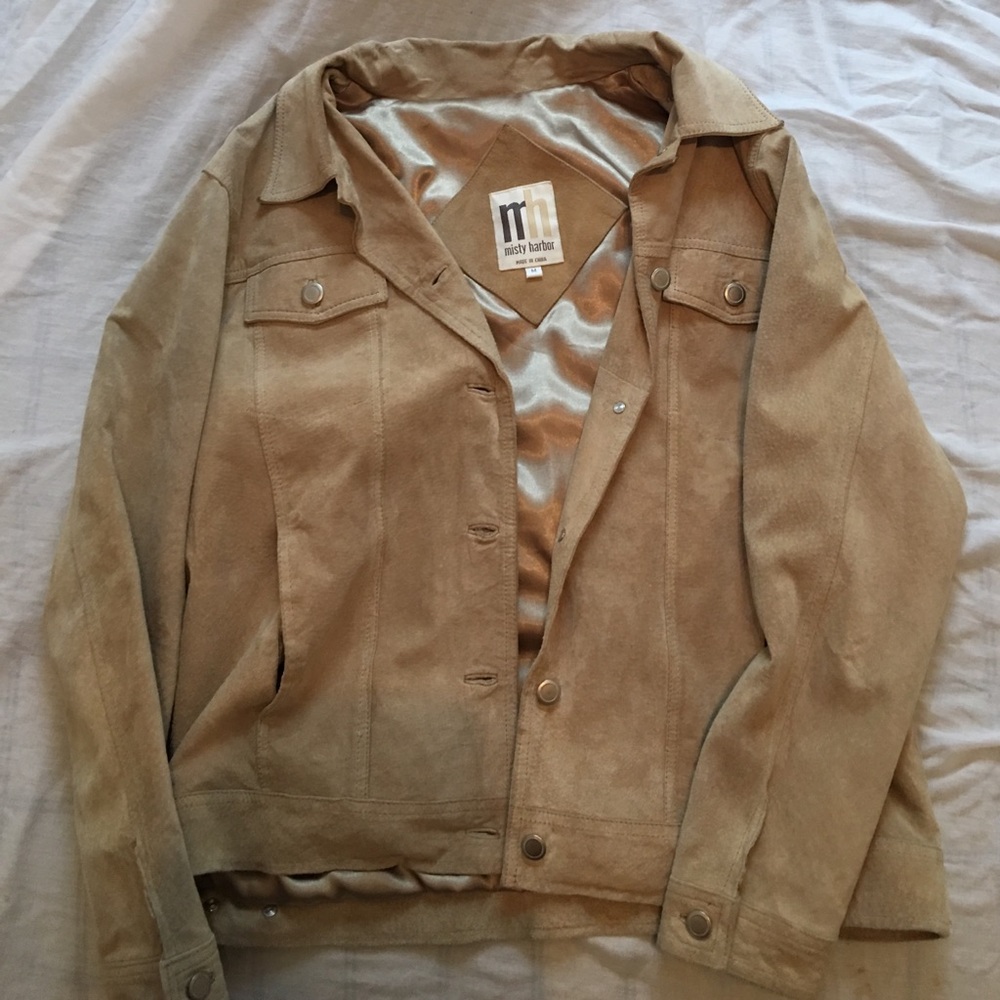 Misty harbor leather jacket sized medium