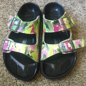 Floral print Birkenstocks