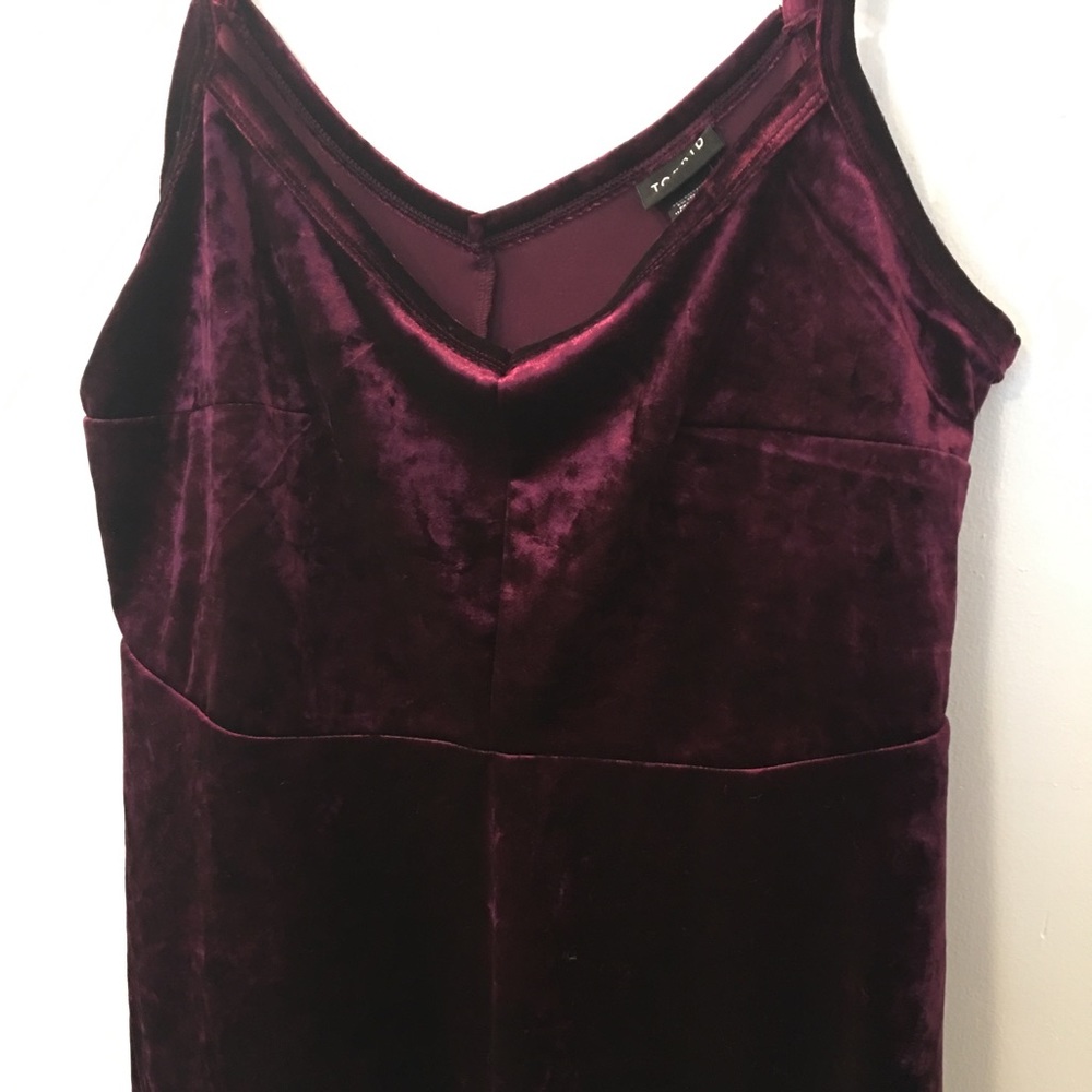 Purple velvet peplum cami top in 1x torrid