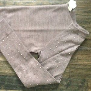 Purple Loft Sweater w Beaded Sleeves