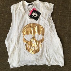 Wild fox skull tank NWT
