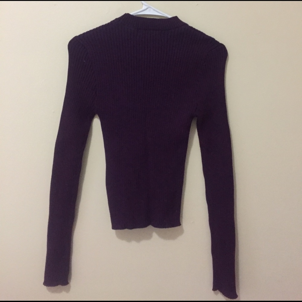 Deep Purple Stretchy Sweater