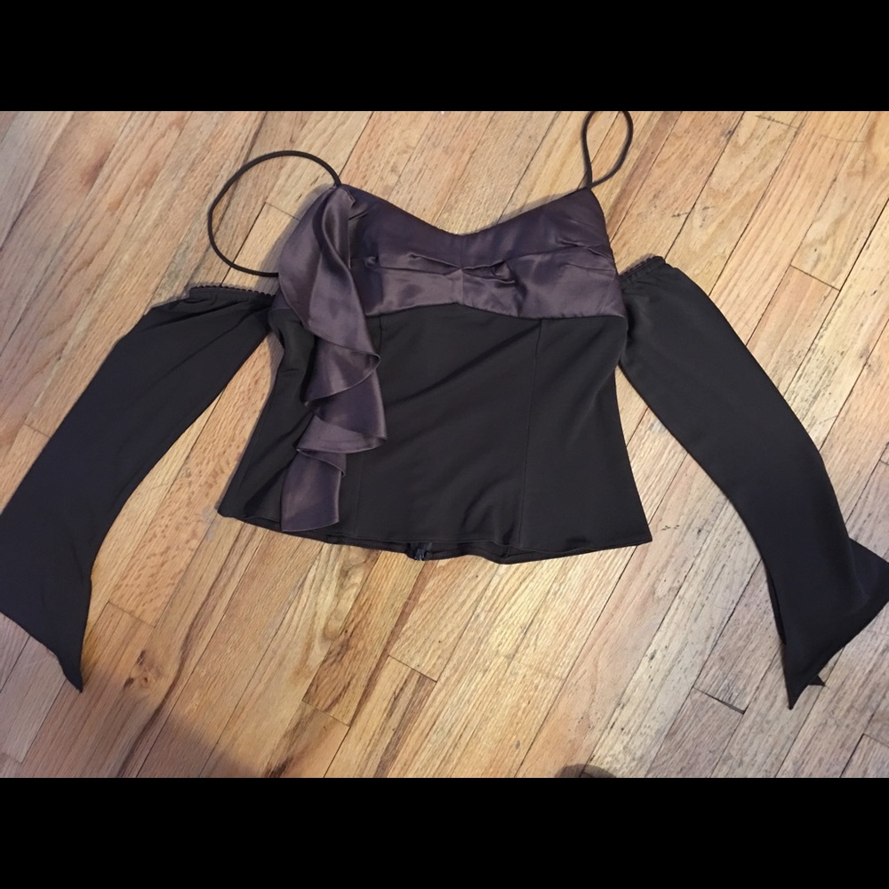 2 PIECE EVENING LONG PLEATED SKIRT & TOP - Picture 7 of 8