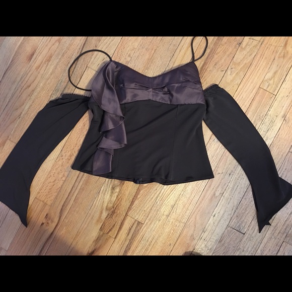 2 PIECE EVENING LONG PLEATED SKIRT & TOP - Picture 7 of 8