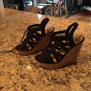 Black Sandal wedges