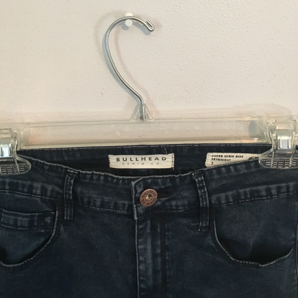 bullhead high waisted skinny jeans