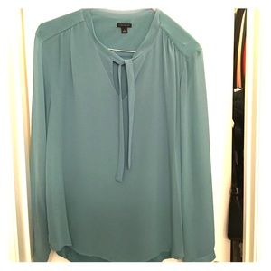 Ann Taylor teal blouse, size L