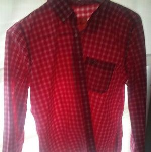 Hollister pink flannel