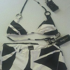 Black and White Bebe swimsuit