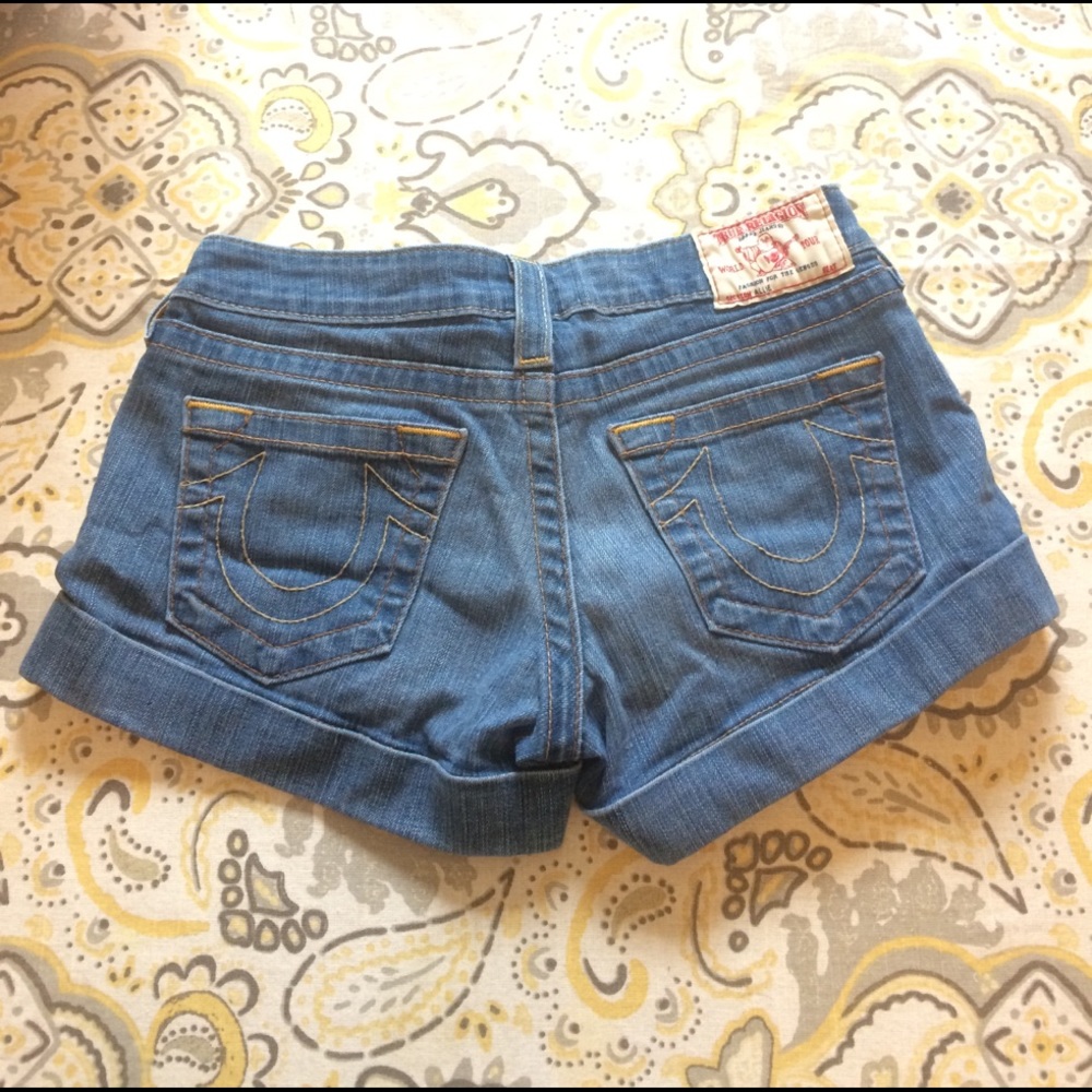 True Religion Jean Shorts, Sz. 26