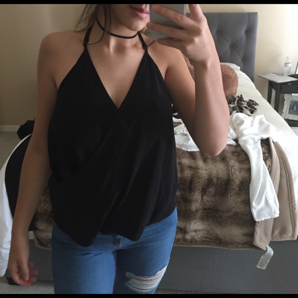 URBAN OUTFITTERS BLACK SWING TANK