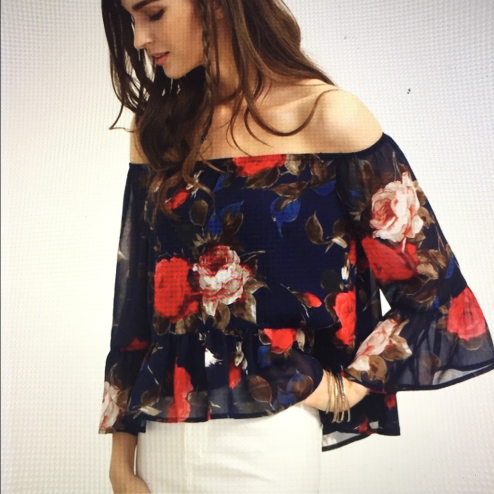 New Chiffon Floral Blouse