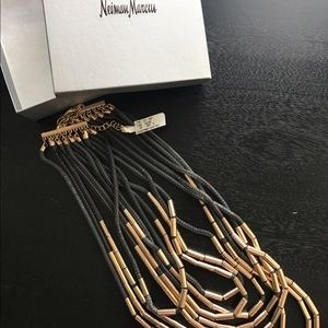 Neiman Marcus Layered Necklace - Gold & Black