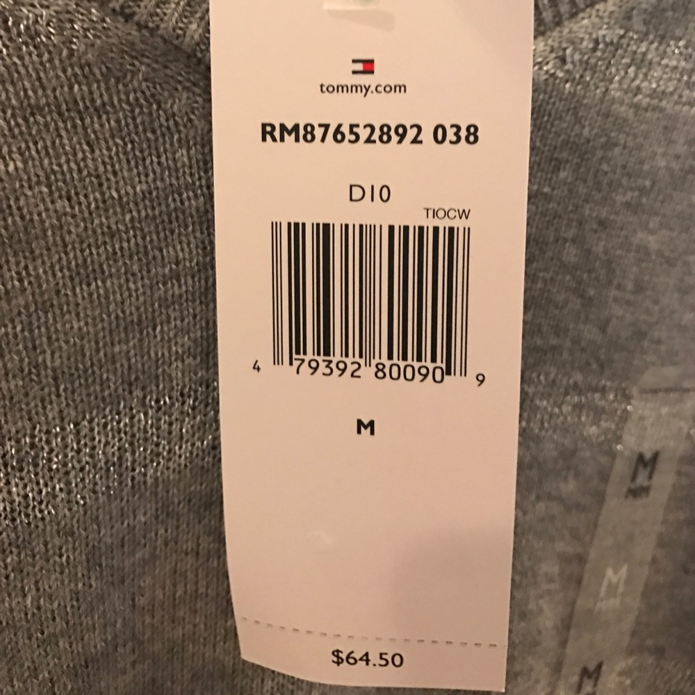 NWT Tommy Hilfiger Grey sweater - Picture 2 of 2