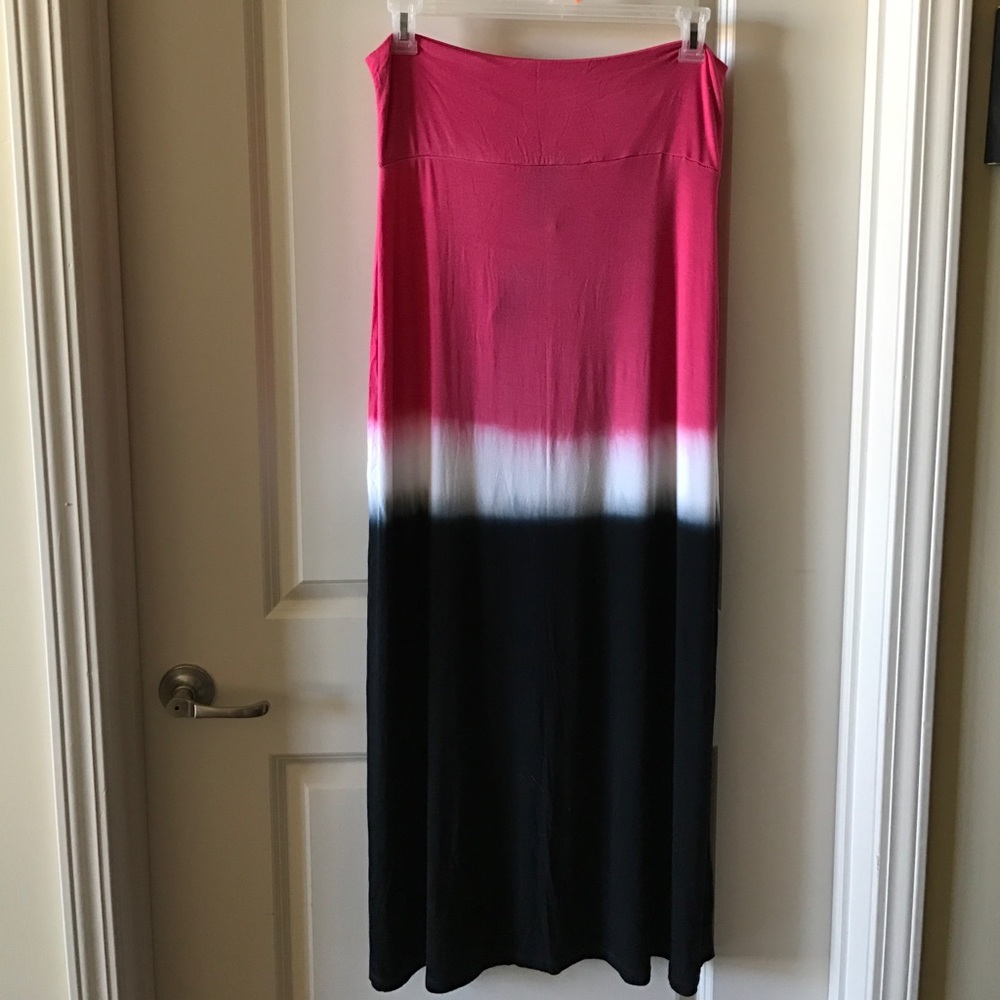 NWT Tie dye maxi skirt.