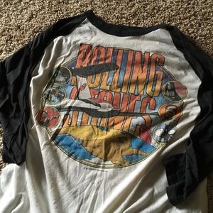 Rolling Stones 81 tour baseball shirt