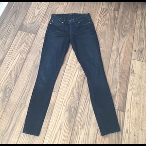 7 For All Mankind Dark Wash Skinny Jeans Size 26