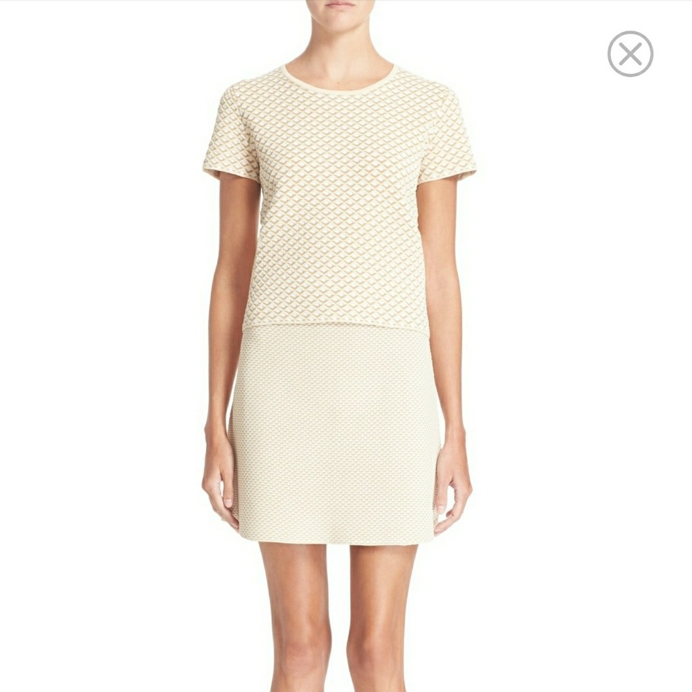 Nwt Theory Ferson Glossed Printed Boxy Top