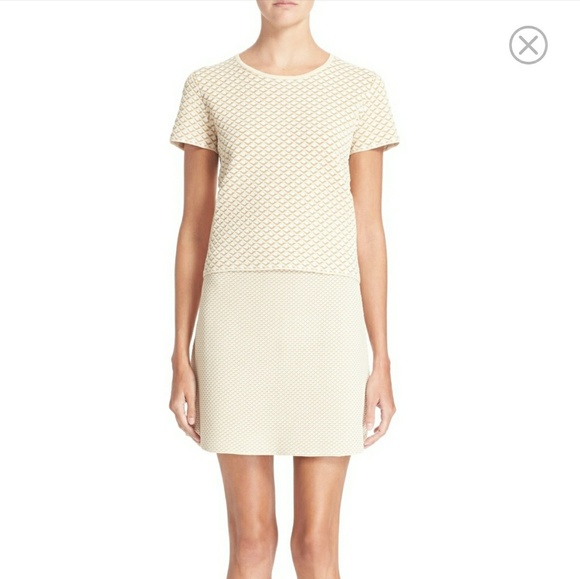 Nwt Theory Ferson Glossed Printed Boxy Top - Picture 1 of 7